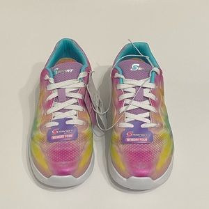 S Sport By Skechers Girls Ilara Tie-Dye Performance Sneakers Size 2
